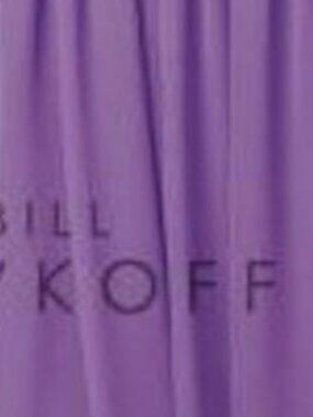 Bill Levkoff 325 Bridesmaid Dress Amethyst Purple V-Neck Chiffon Short 12